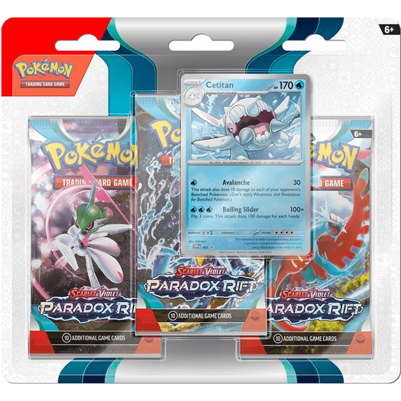Pokémon-Scarlet & Violet 4 - Paradox Rift - 3-Pack Display 0820650854033
