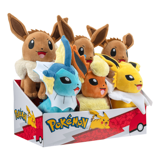 Pokémon 8 Inch Plush Eevee Evolutions | Lennie's Toys