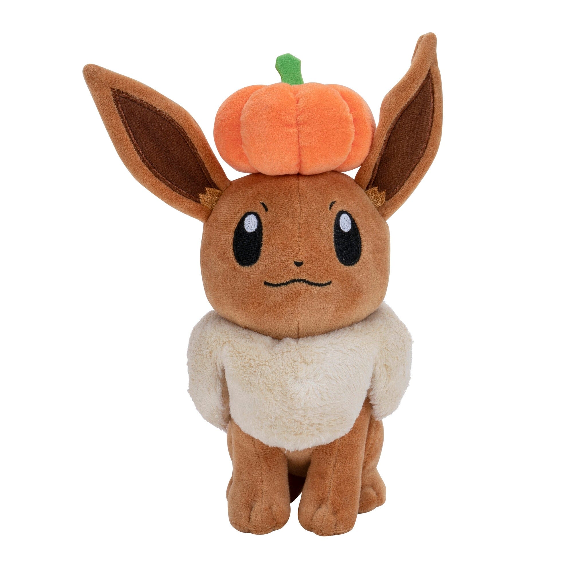 Pokémon 8 Inch Seasonal Plush Eevee with Pumpkin Accessory 191726382478