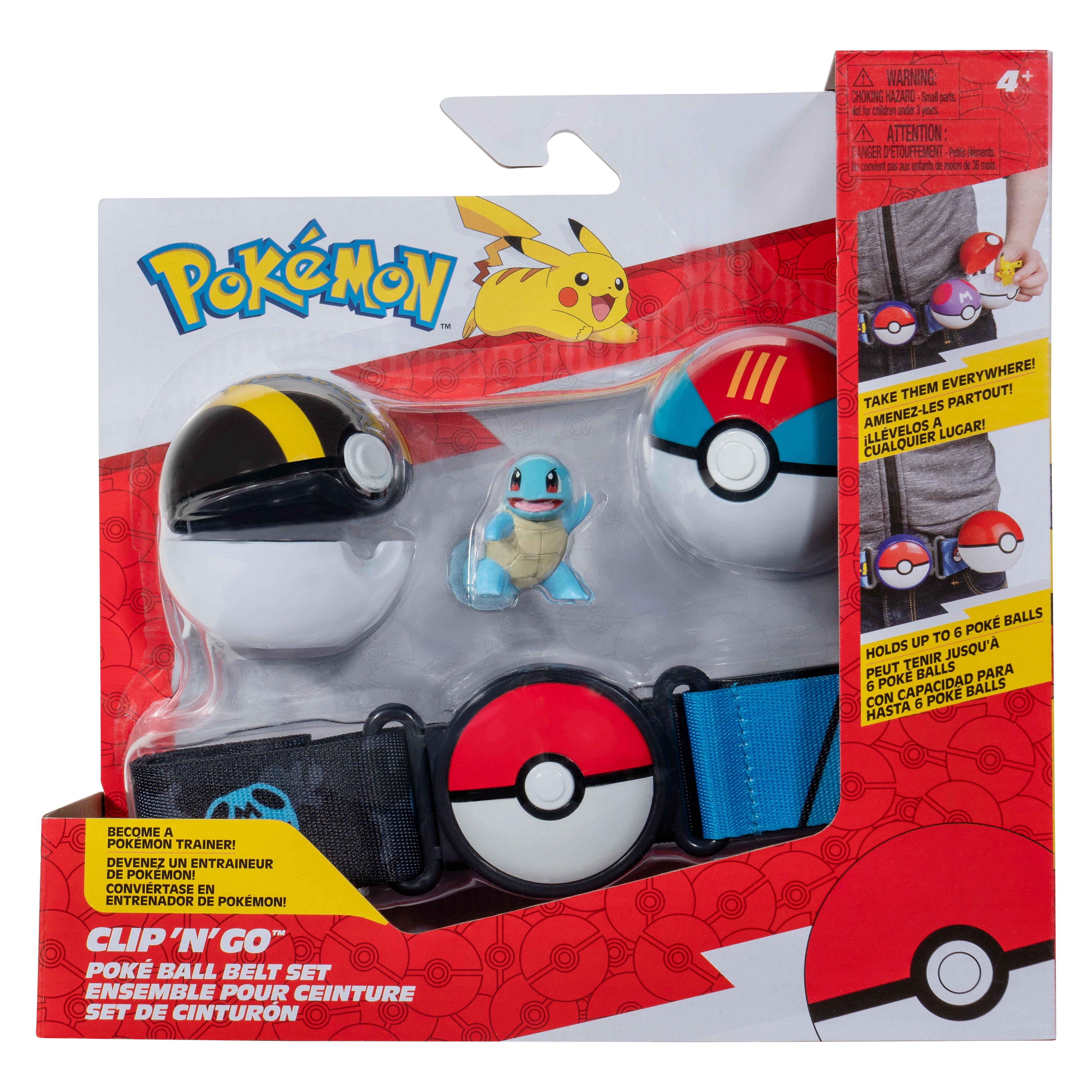 Pokémon Clip N Go Poké Ball Belt Set Squirtle 17 191726709909
