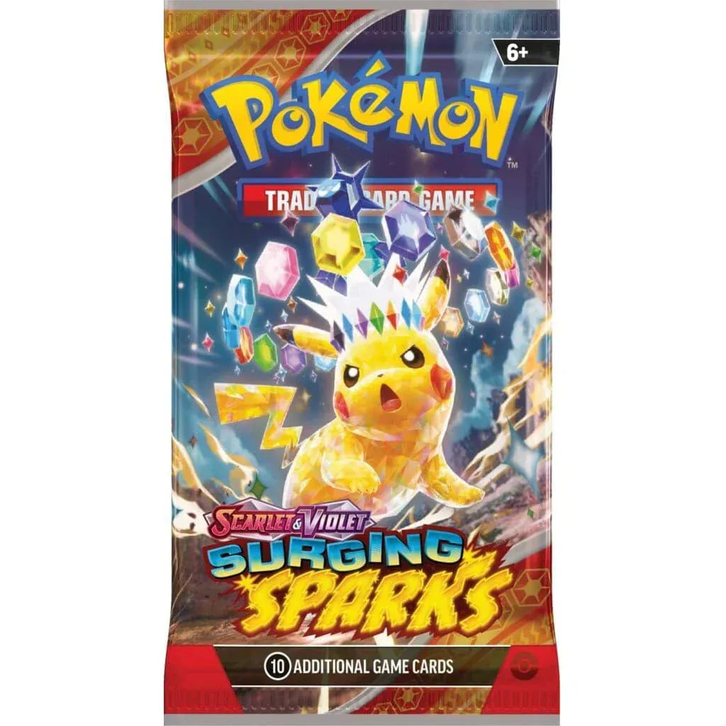 Pokemon TCG Scarlet & Violet - Surging Sparks - Booster Pack (1 Selected at Random) 0820650859281