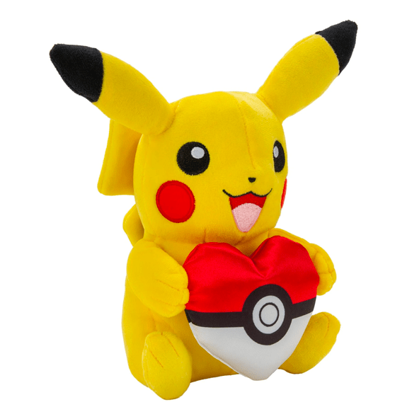 Pokemon 8" Plush Pikachu with Heart 889933977937