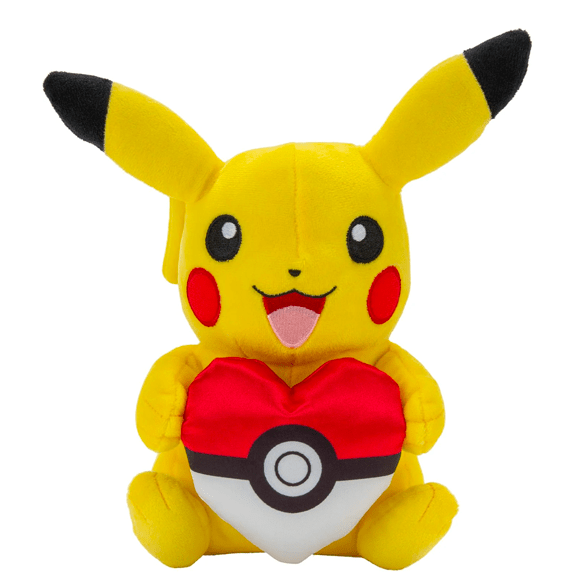 Pokemon 8" Plush Pikachu with Heart 889933977937