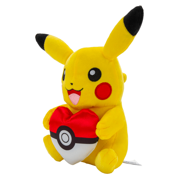 Pokemon 8" Plush Pikachu with Heart 889933977937