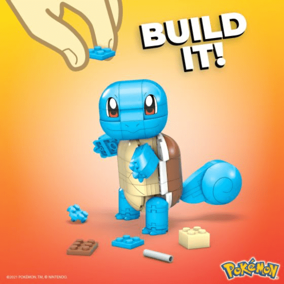 Pokémon: Mega Construx Build And Show Squirtle 887961971538