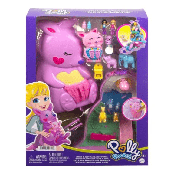 Polly Pocket: Mama & Joey Kangaroo Purse Playset 0194735108664