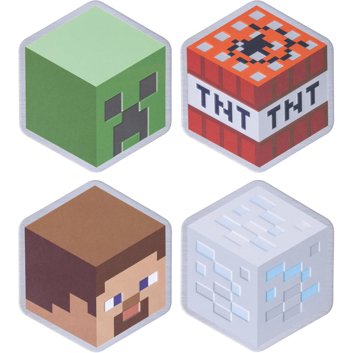 Minecraft Metal Coasters – Set of 4