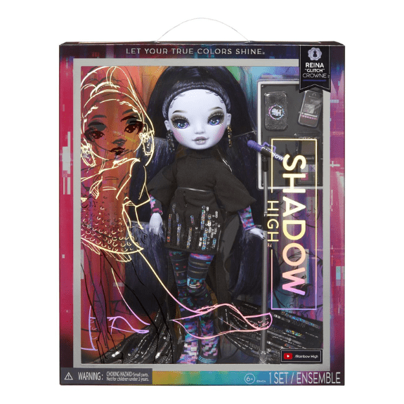 Rainbow High: Shadow High Reina "Glitch" Crowne Fashion Doll 35051583073