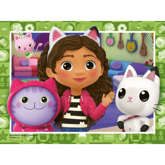 Gabby's Dollhouse: 4 in a Box Jigsaw Puzzle 4005556031436