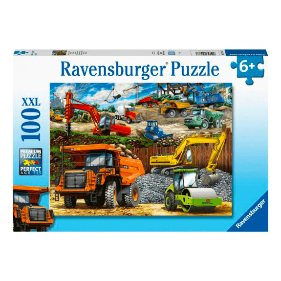 Ravensburger: Construction Vehicles XXL - 100 Piece Jigsaw Puzzle 4005556129737
