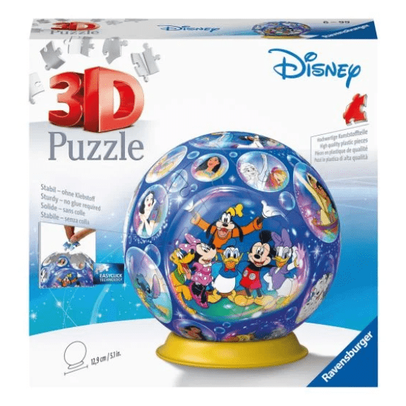 Ravensburger: Disney Character 72 Piece 3D Puzzle Ball 4005556115617