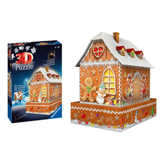 Ravensburger: Gingerbread House 216 Piece 3D Puzzle 4005556112371