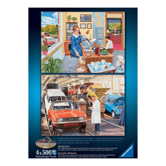 Ravensburger: Happy Days No.6 Work Day Memories 500 Piece Jigsaw Puzzle 4005556174904
