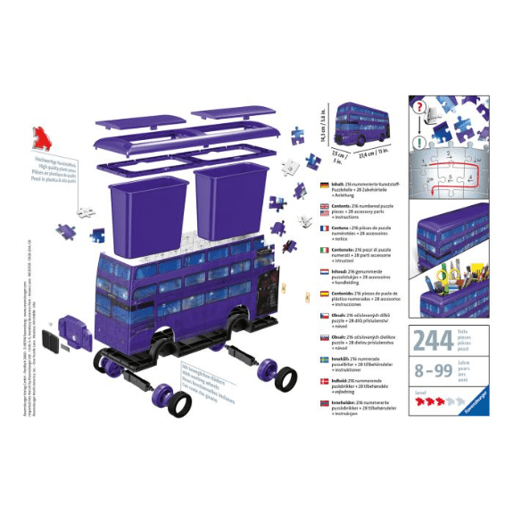 Ravensburger: Harry Potter Knight Bus 216 Piece 3D Puzzle 4005556111589