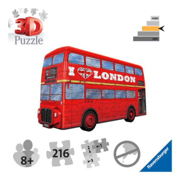 Ravensburger: London Bus 216 Piece 3D Puzzle 4005556125340