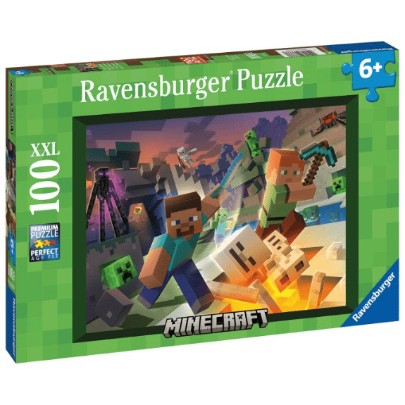 Ravensburger: Monster Minecraft XXL 100 Piece Jigsaw Puzzle 400555613338