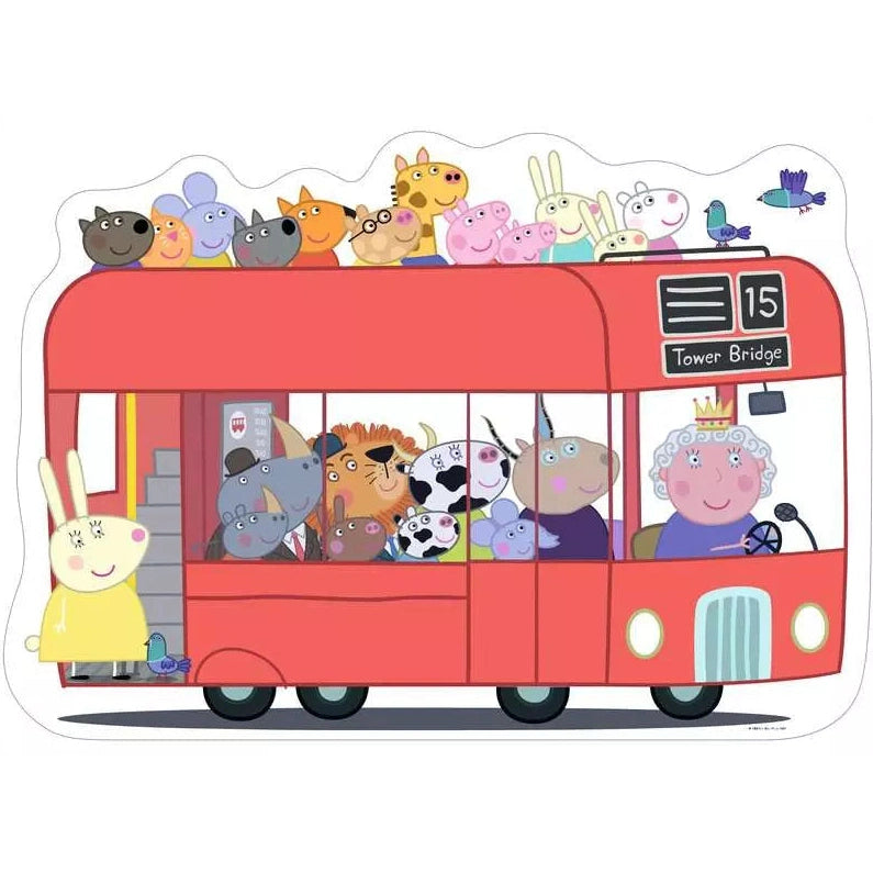 Ravensburger - Peppa Pig London Bus Giant Floor Puzzle - 24 Pieces Puzzle 4005556055302