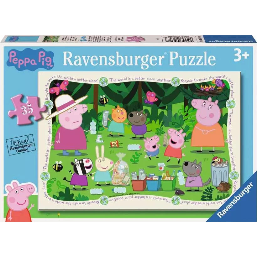 Ravensburger - Peppa Pig Recycle Together! - 35 Pieces Puzzle 4005556056187