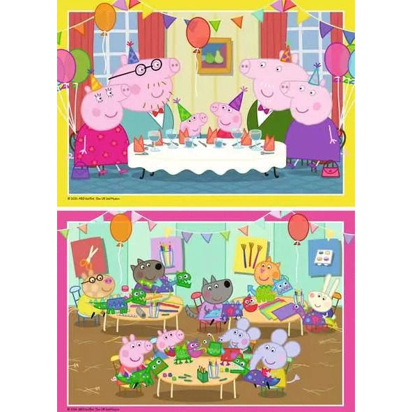 Ravensburger - Peppa Pig Time to Celebrate - 2x12 Pieces Puzzle 4005555040170