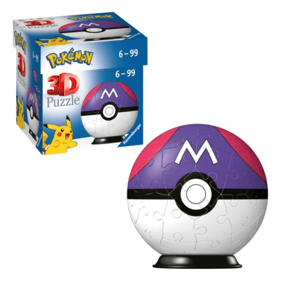Ravensburger: Pokemon Master Ball 54 Piece 3D Puzzle 4005556115648