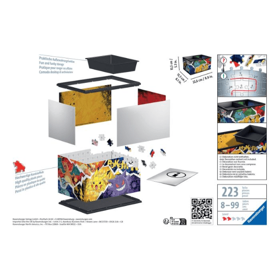 Ravensburger: Pokemon Storage Box 216 Piece 3D Puzzle 4005556115464