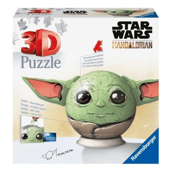 Ravensburger: Star Wars Grogu with Ears 72 Piece 3D Puzzle Ball 4005556115563