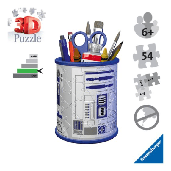 Ravensburger: Star Wars R2D2 Pencil Holder 54 Piece 3D Puzzle 4005556115549