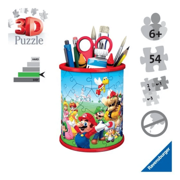 Ravensburger: Super Mario Pencil Holder 54 Piece 3D Puzzle 4005556112555