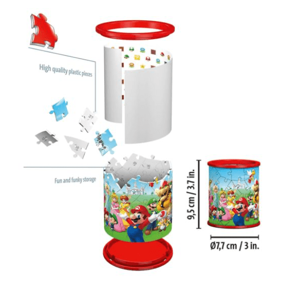 Ravensburger: Super Mario Pencil Holder 54 Piece 3D Puzzle 4005556112555