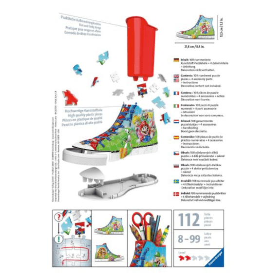 Ravensburger: Super Mario Trainer 108 Piece 3D Puzzle 4005556112678