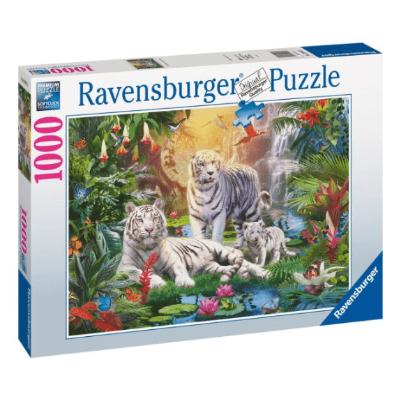 Ravensburger - White Tiger Family - 1000 Piece Jigsaw Puzzle 4005556199471