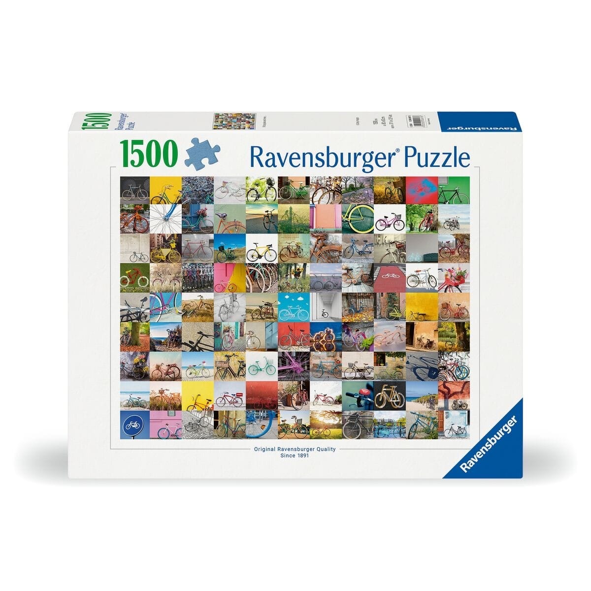 Ravensburger 1500 Piece Jigsaw Puzzle 99 Bicycles Colorful Parade Across City Streets 4005555006978