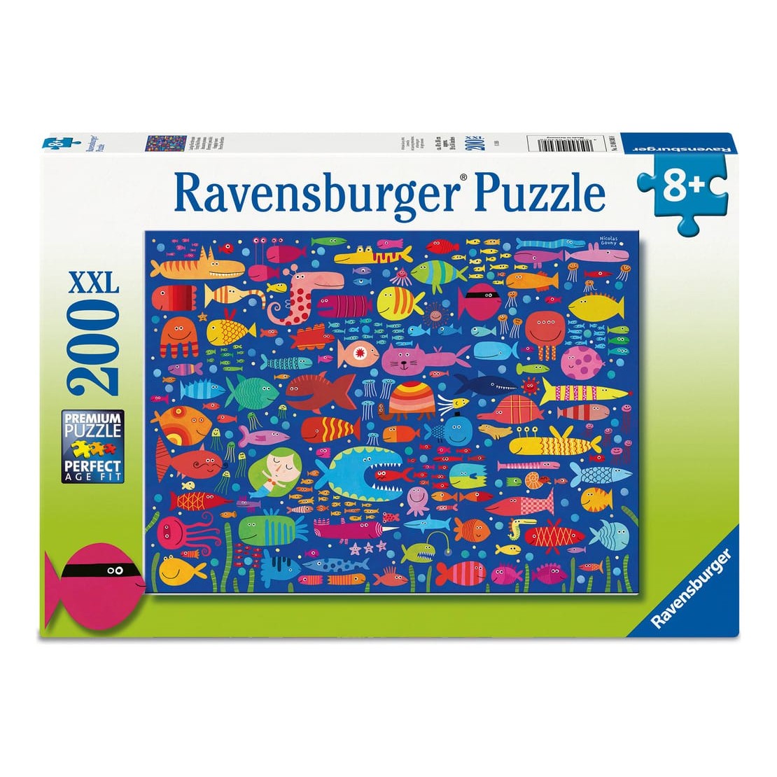Ravensburger 200 Piece Jigsaw Puzzle Funny Fish Friends Sea Creatures Underwater Scene 4005555043058
