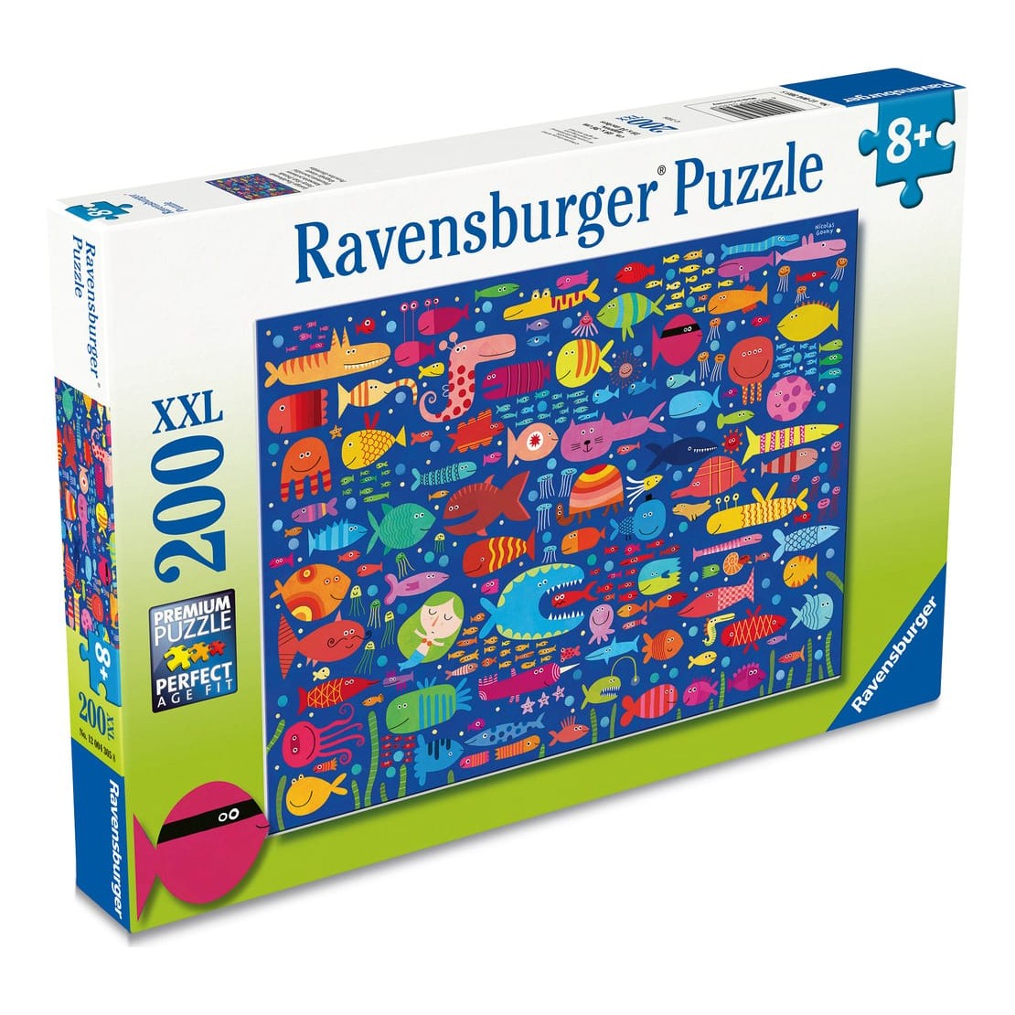 Ravensburger 200 Piece Jigsaw Puzzle Funny Fish Friends Sea Creatures Underwater Scene 4005555043058