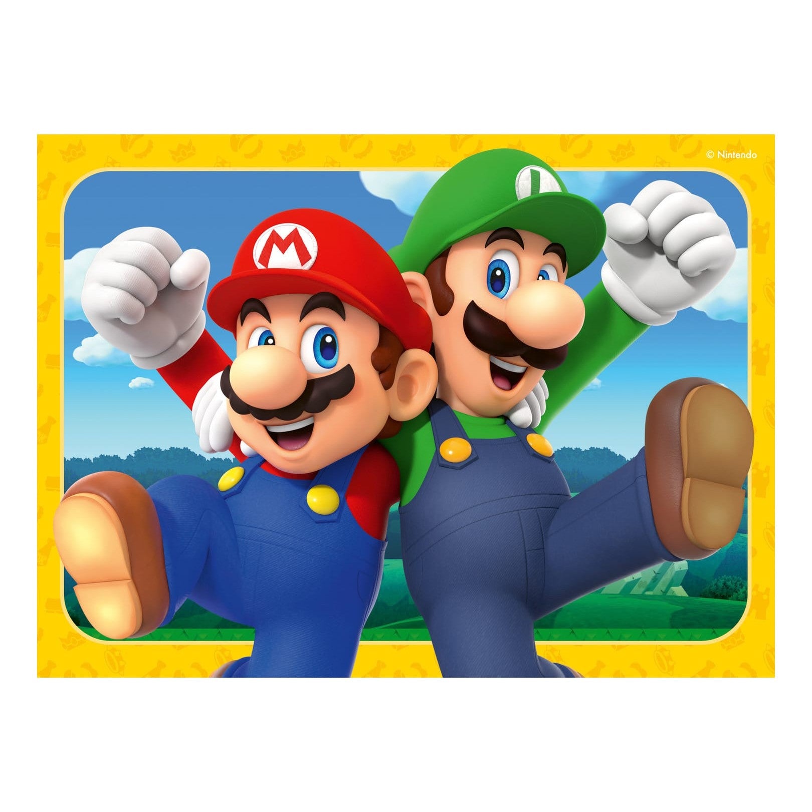 Ravensburger 4 x 49 Piece Jigsaw Puzzle Set Super Mario Theme for Kids Featuring Mario Luigi Toads and Friends 4005555041078