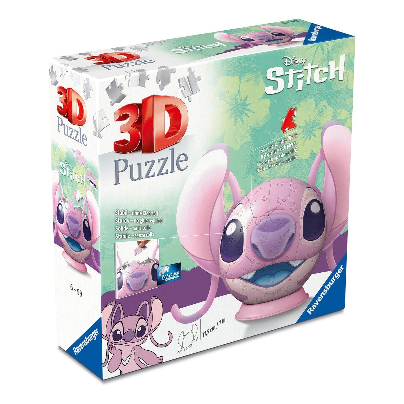 Ravensburger Angel with Ears 72 Piece 3D Puzzle Ball