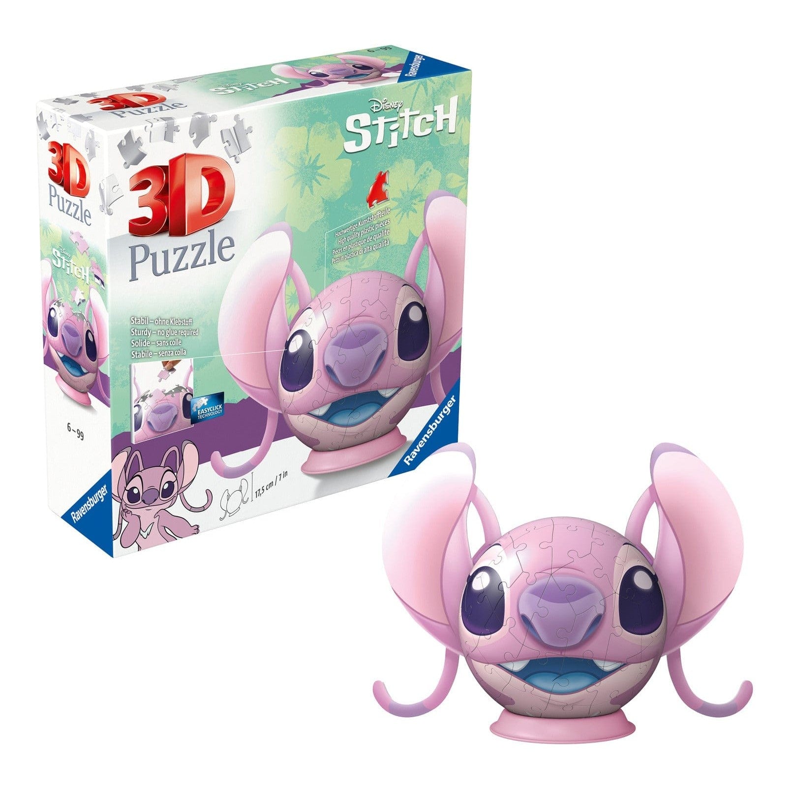 Ravensburger Angel with Ears 72 Piece 3D Puzzle Ball