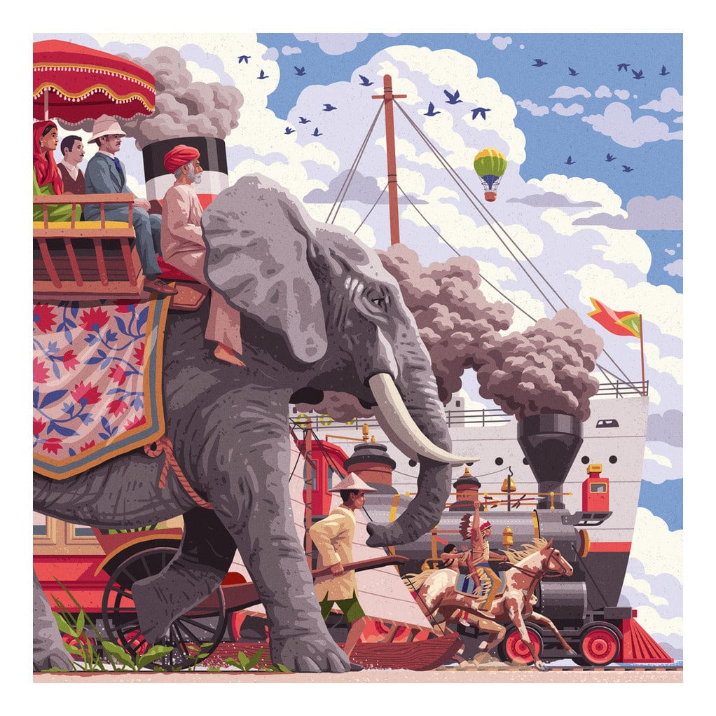 Ravensburger Around The World In 80 Days 750pc Jigsaw Puzzle 4005555012016