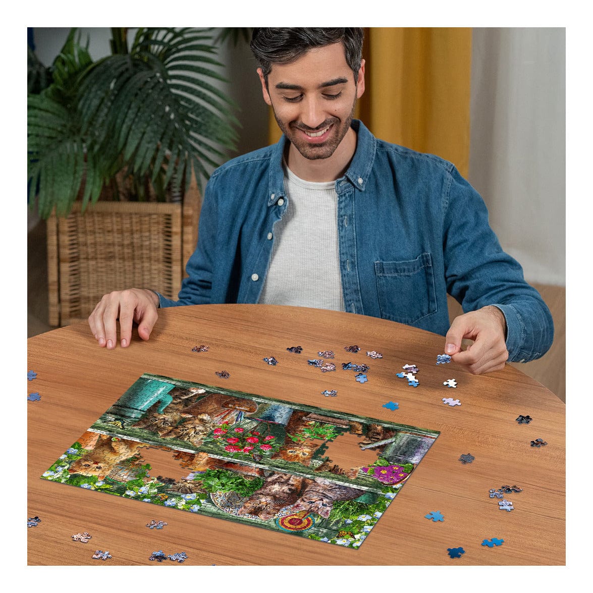 Ravensburger Cats on the Shelf 500 Piece Jigsaw Puzzle 4005555002055