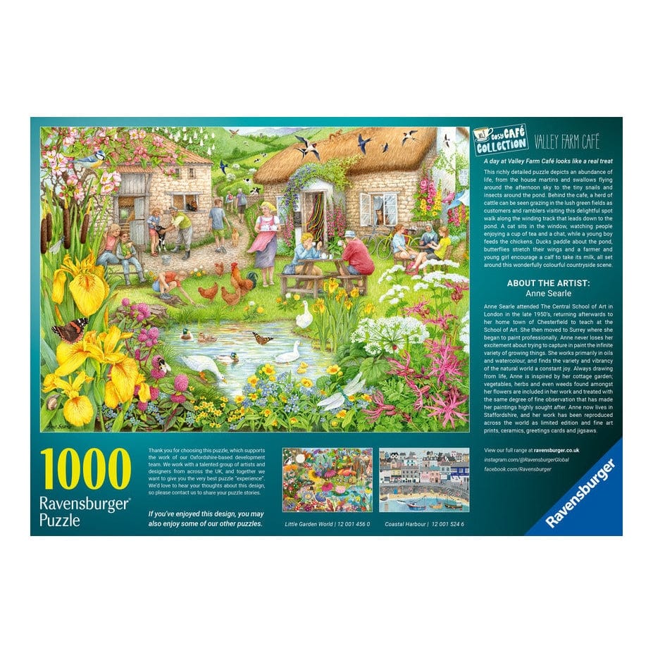 Ravensburger Cosy Cafe No.3 Valley Farm Cafe 1000pc Puzzle 4005555014546