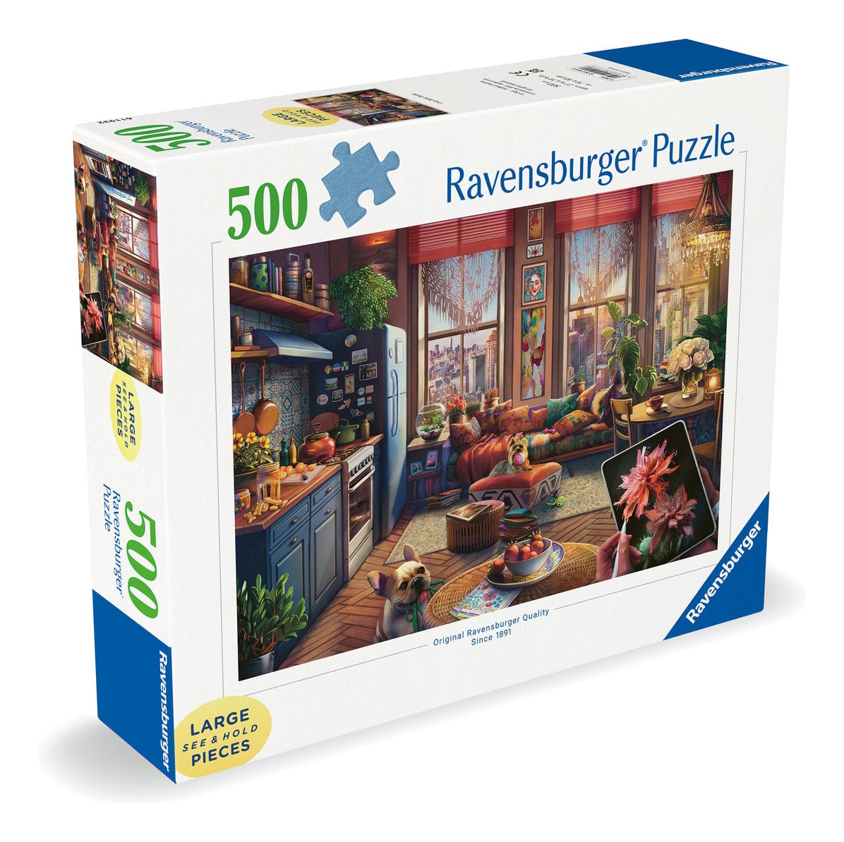 Ravensburger Cozy Boho Studio 500pc Large Format Puzzle