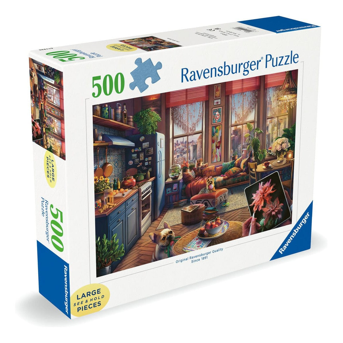 Ravensburger Cozy Boho Studio 500pc Large Format Puzzle