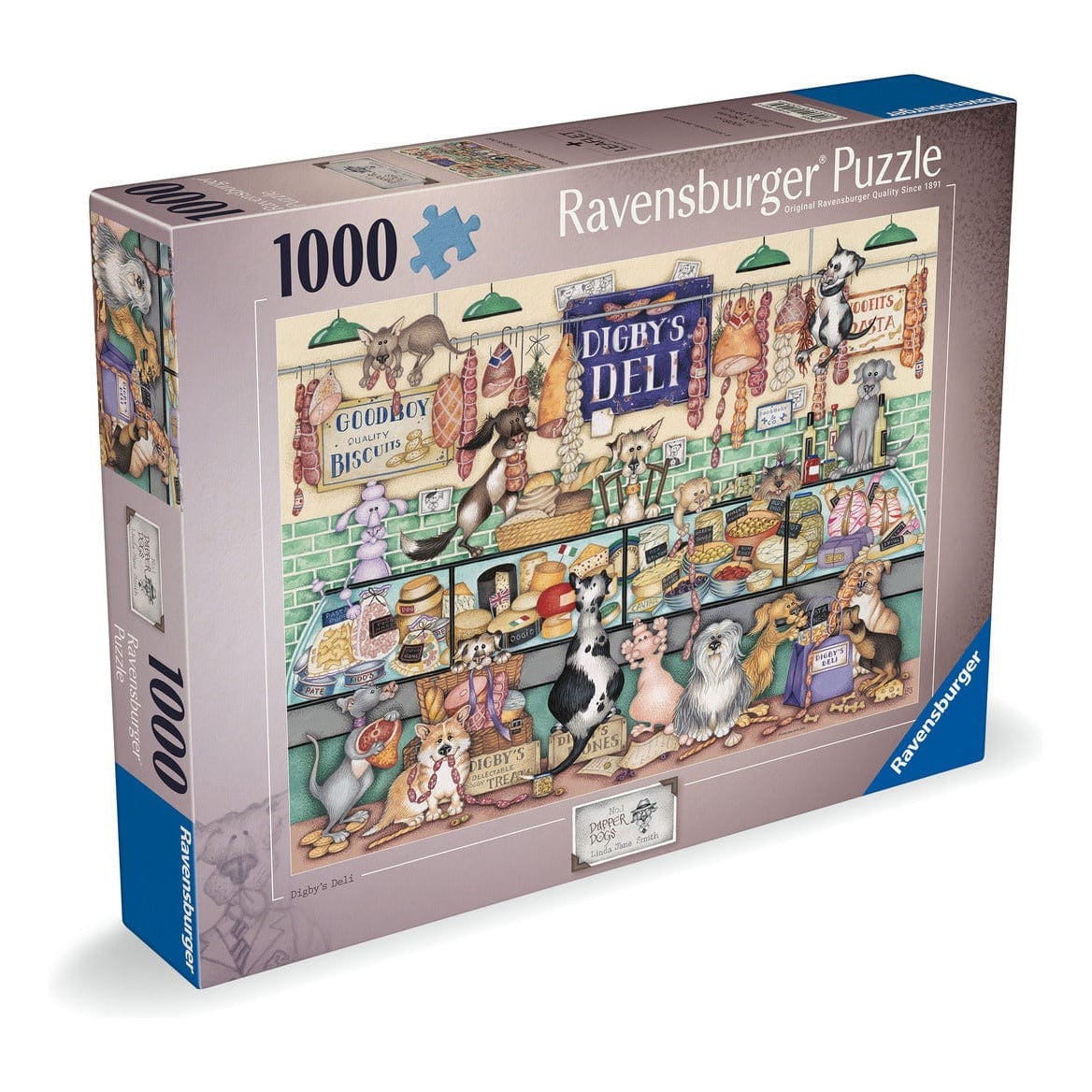 Ravensburger Dapper Dogs No.1 Digby's Deli 1000pc Puzzle 4005555014539