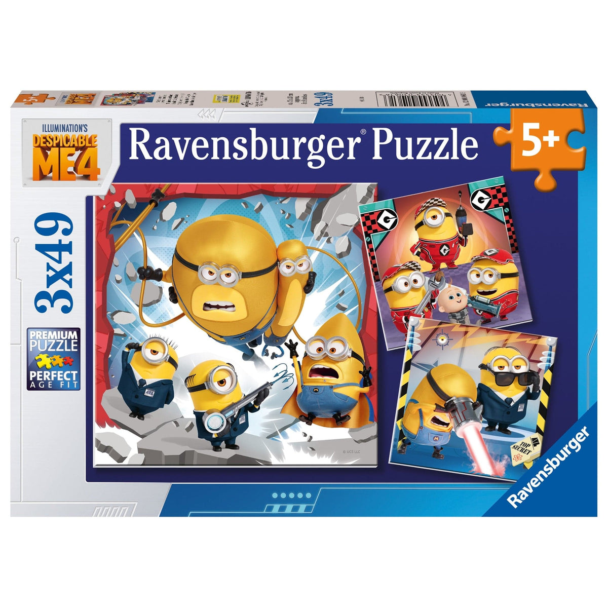 Ravensburger Despicable Me 4 3x49pc Jigsaw Puzzle Set 4005555010616