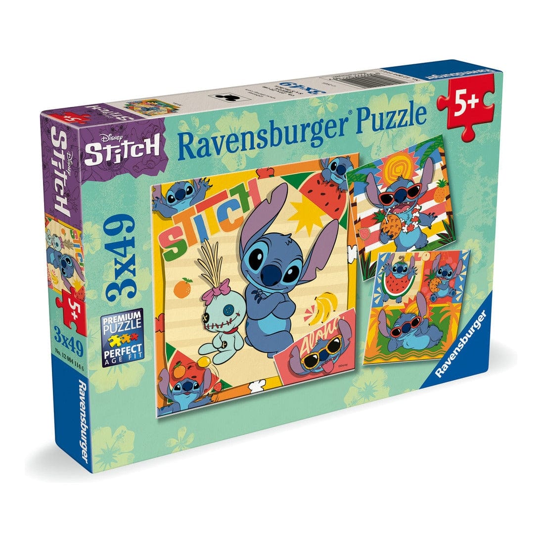 Ravensburger Disney Stitch 3x49 Piece Jigsaw Puzzle 4005555041146