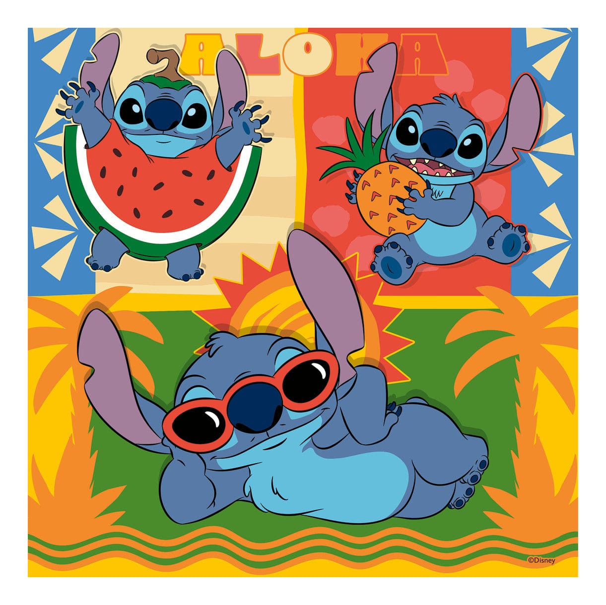 Ravensburger Disney Stitch 3x49 Piece Jigsaw Puzzle 4005555041146