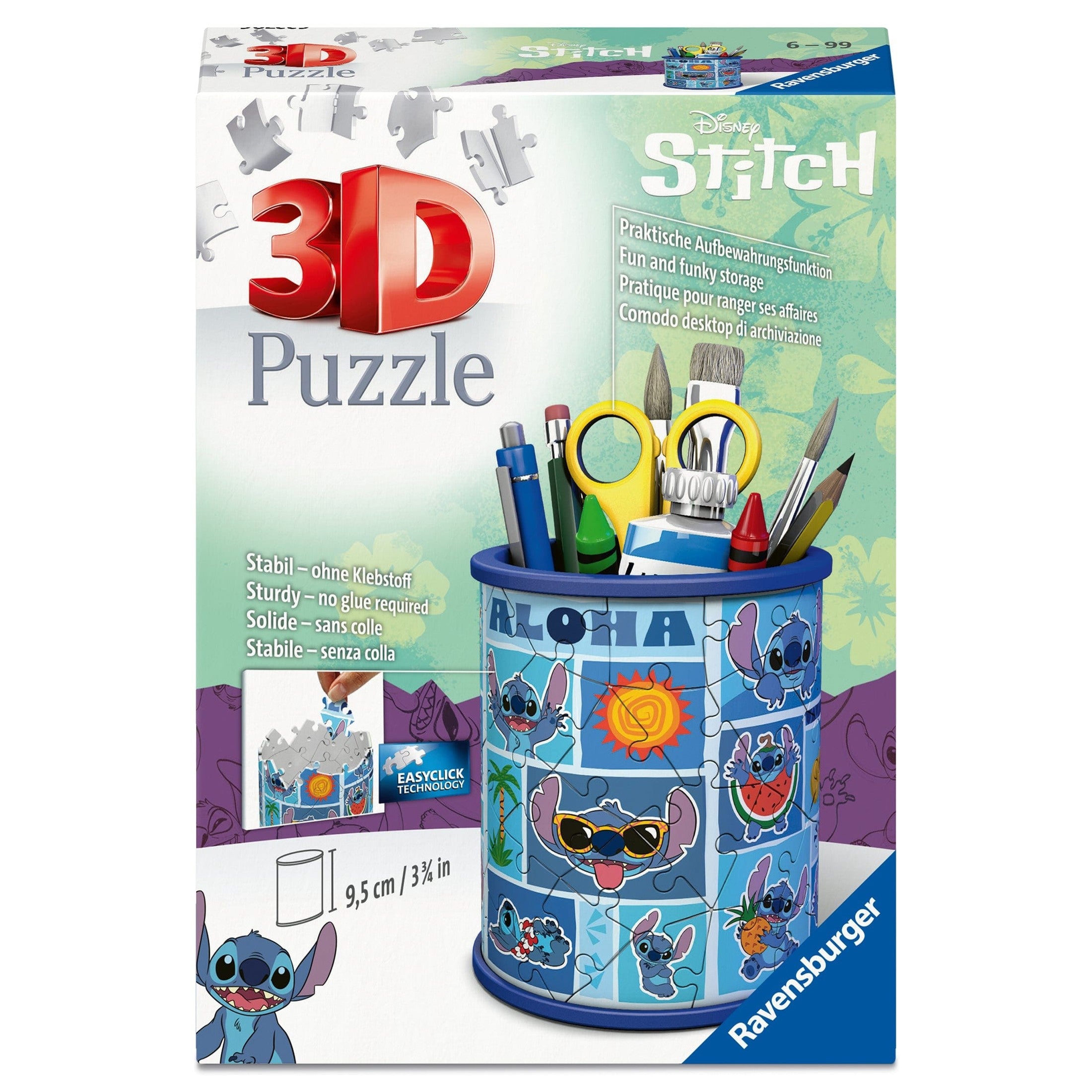 Ravensburger: Disney Stitch Pencil Holder 3D Puzzle 54pc Puzzle