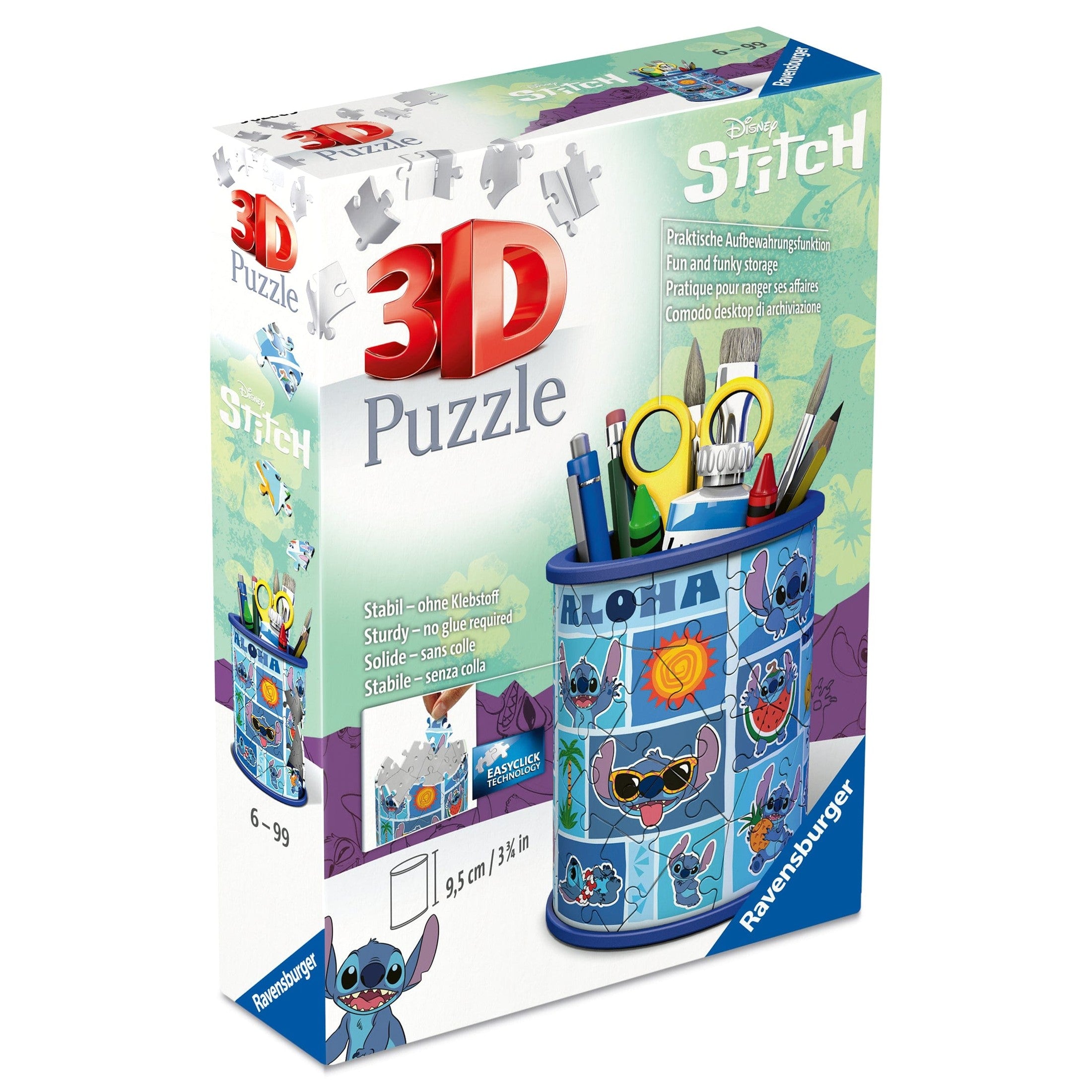 Ravensburger: Disney Stitch Pencil Holder 3D Puzzle 54pc Puzzle