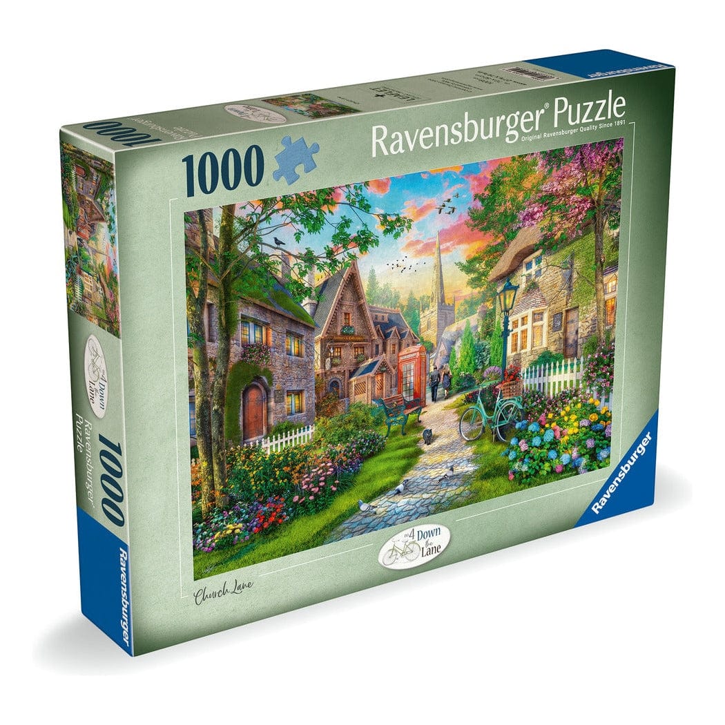 Ravensburger Down the Lane No.4 Church Lane 1000 Piece Puzzle 4005555011019