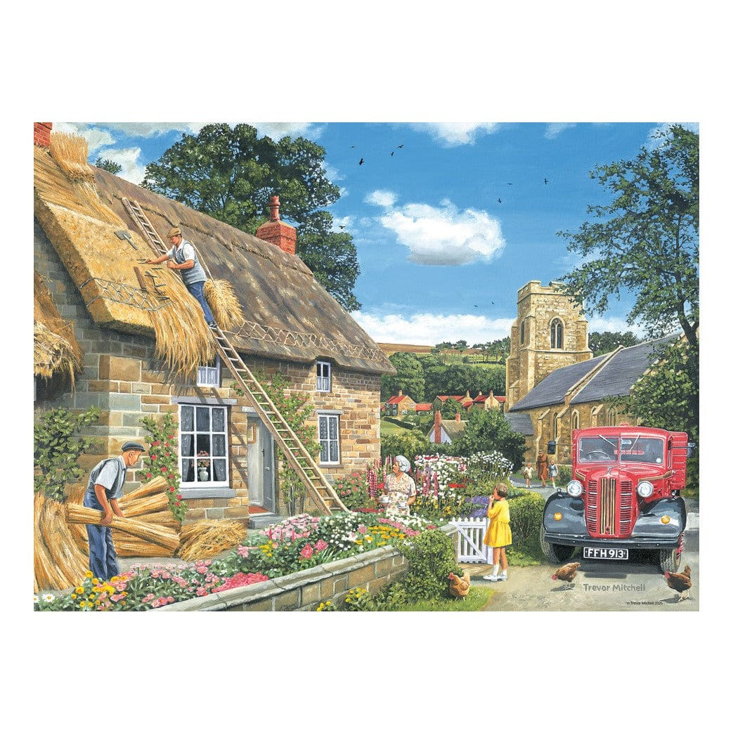 Ravensburger Happy Days No 9 Village Life 4x500pc Jigsaw Puzzle